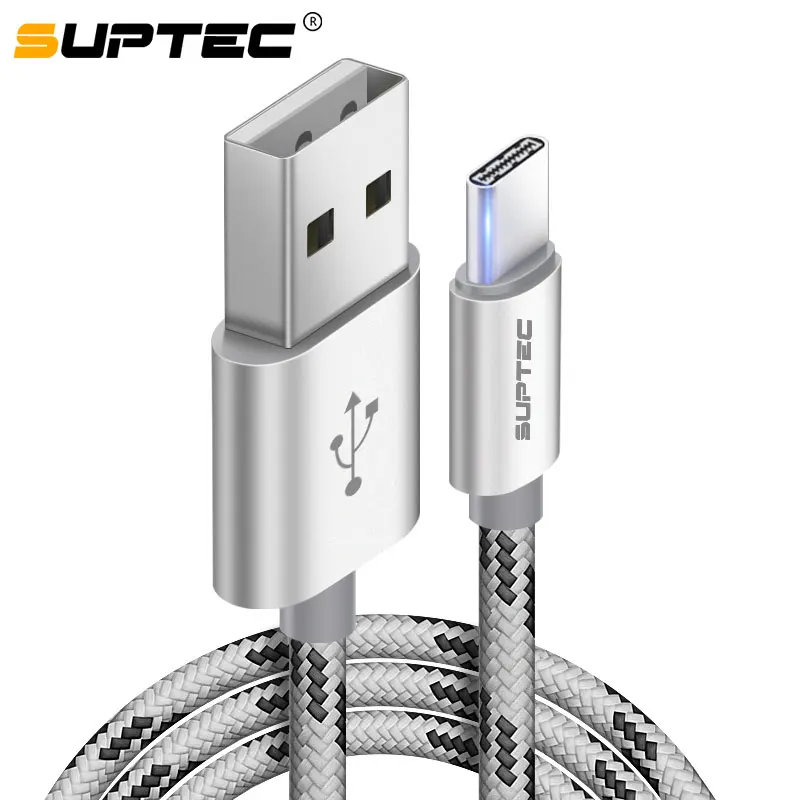 Кабель USB Type C SUPTEC 2 м/3 м для Samsung S9 S8 Note 9 зарядное устройство 4 А кабель быстрой