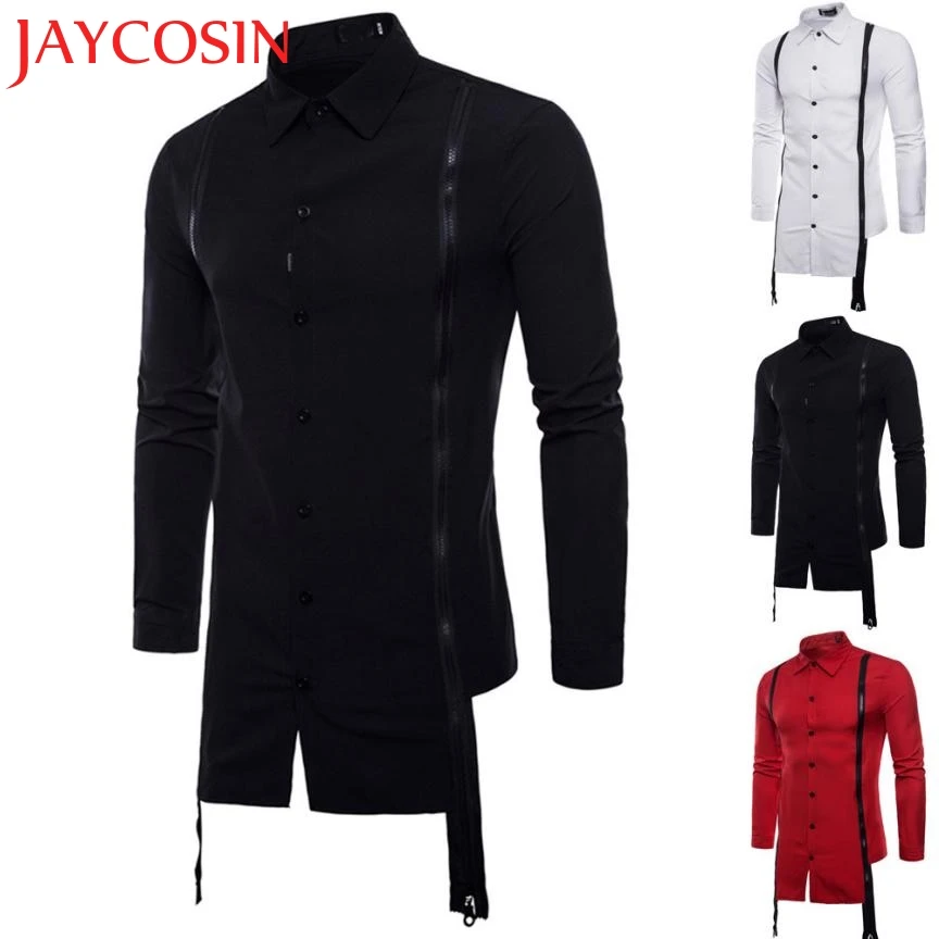 2018 мужские формальные повседневные костюмы из Оксфорда с длинным рукавом