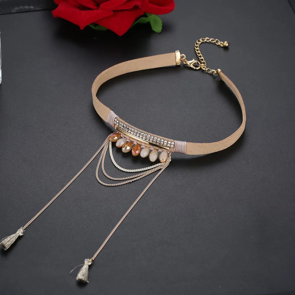 ZG многослойное колье со стразами, ожерелье для женщин, новинка Bijoux Maxi, массивное ожерелье, модное ювелирное изделие
