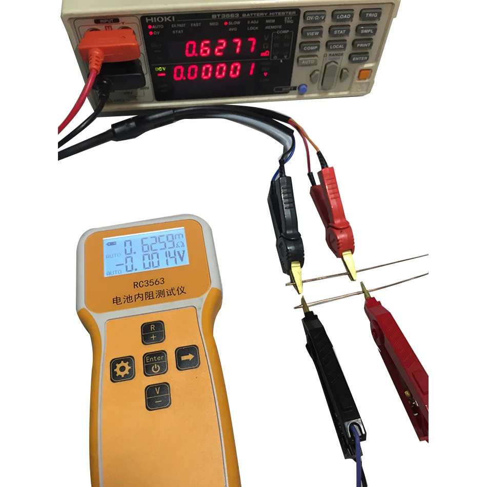 Ручной тестер внутреннего сопротивления батареи RC3563|Тестеры аккумуляторов| |