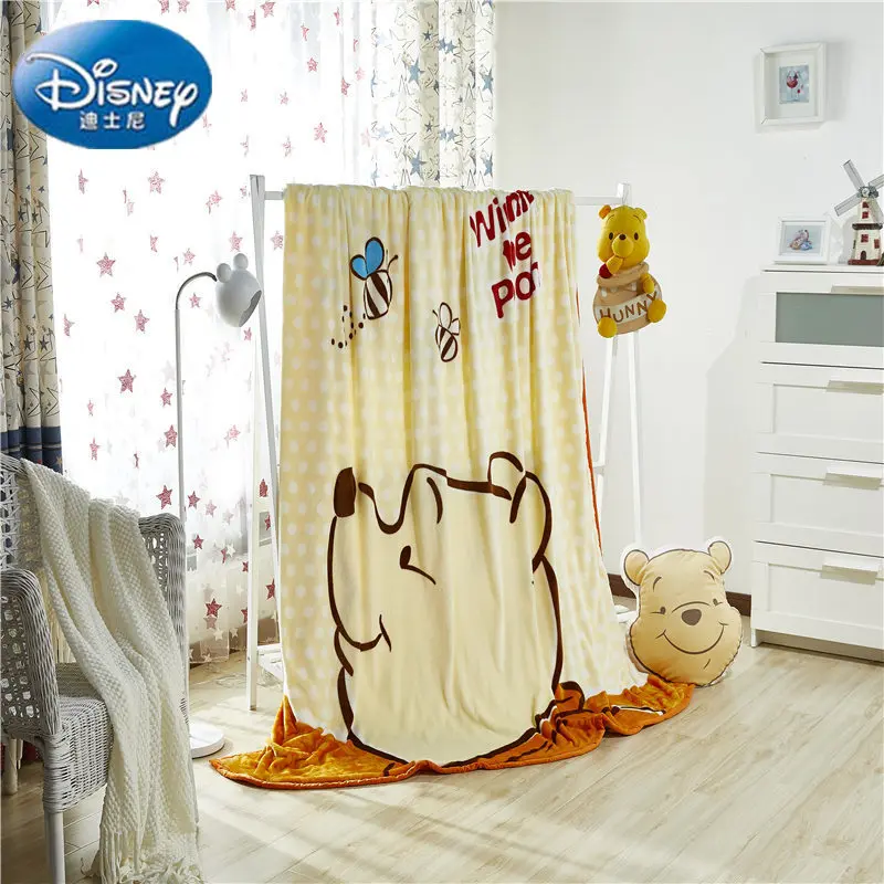 Disney Authentic Winnie The Pooh Blanket Throw For Children Adults On Bed Sofa Couch 200x230 Cm Children Gift