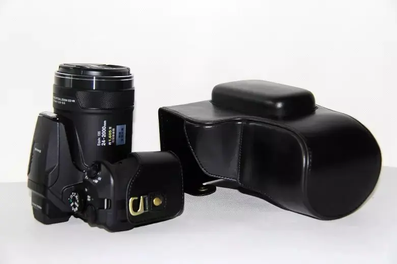 Leather Pu camera Hard case bag Grip For NIKON Coolpix P900s P900 | Электроника
