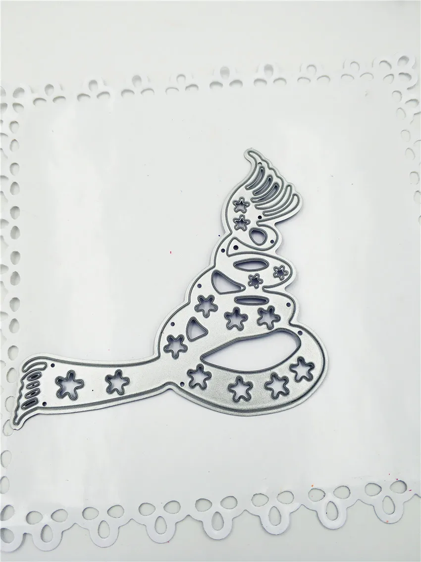 Металлический трафарет Craft шарф со снежинками из углеродной стали для тиснения