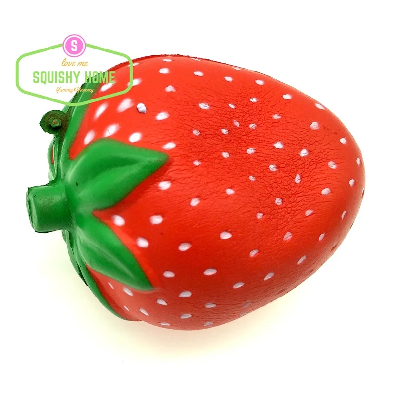 Kuutti мягкие 20 шт. дешевые Fruite мягкие 10 см Средний размер красная клубника мягкие медленно поднимающиеся антистрессовые игрушки телефонные ремни