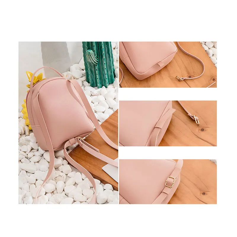 2019 новый рюкзак женская модная сумка женские сумки на плечо одноцветные