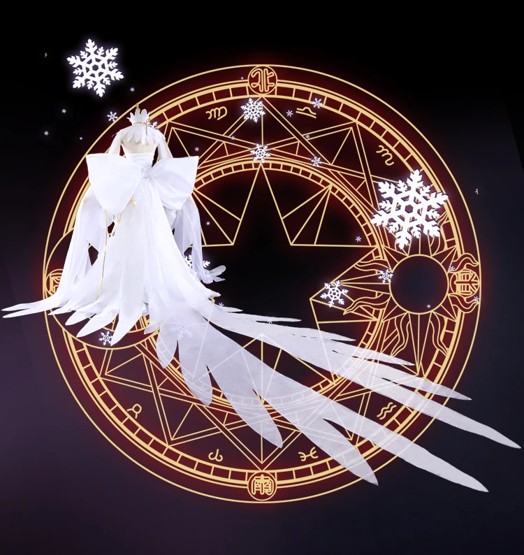Card Captor Sakura Tomoyo Daidouji cosplay costume Snow Angel daidouji dress comics cosplay