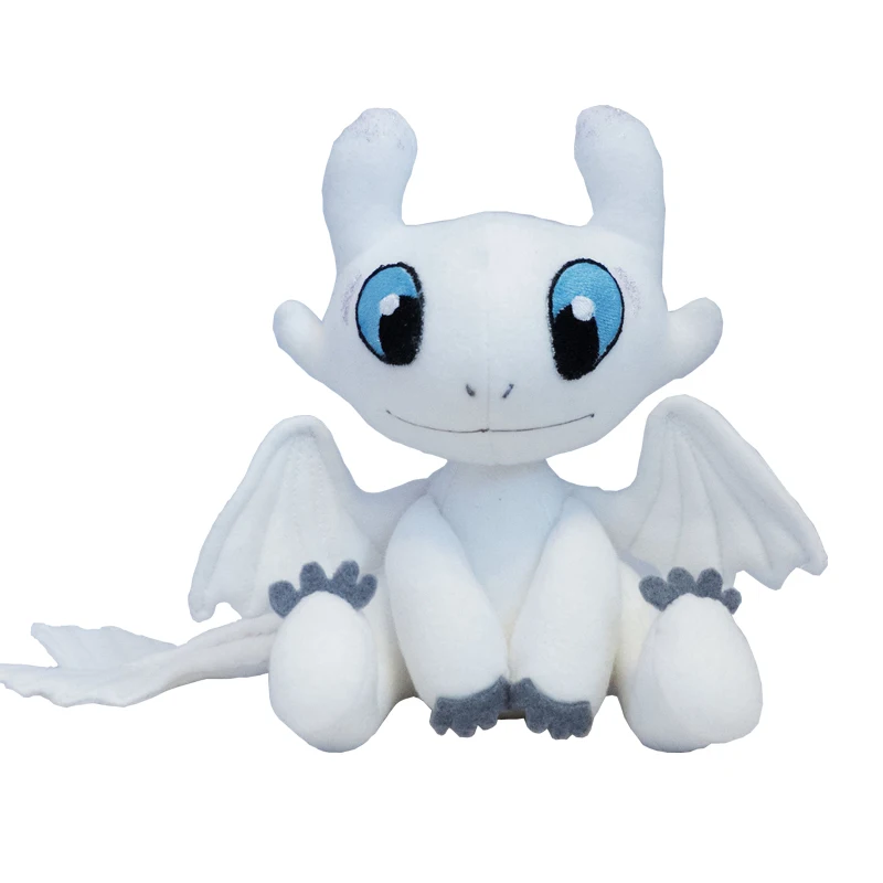 25 см Как приручить дракона 3 мягкая игрушка легкий ярость мягкий Дракон белая