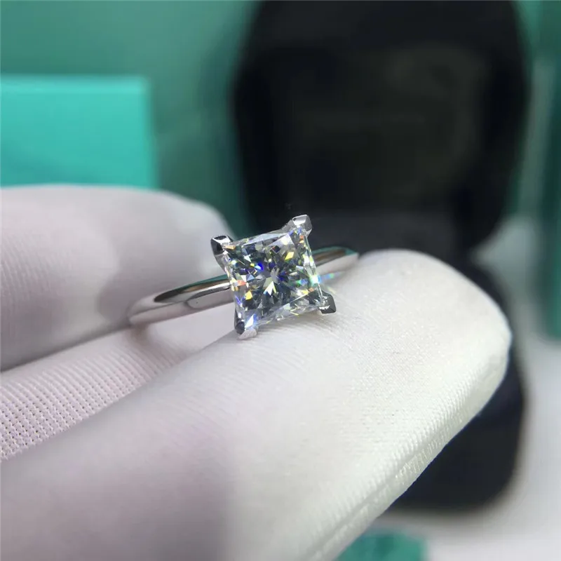 Хорошее ювелирное изделие 100% цельное кольцо из стерлингового серебра 925 пробы 0.8ct