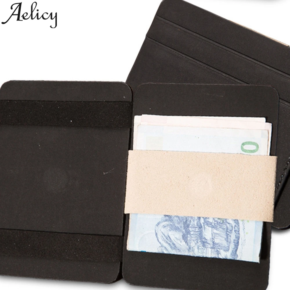 Aelicy 2019 модный мужской женский двойной деловой кожаный на молнии короткий кошелек