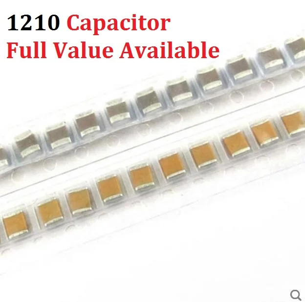 50PC 1210 SMD Capacitor 100NF 470NF 680NF 1UF 50V 2.2UF 4.7UF 10UF 22UF 47UF 100UF 104 474 684 105 225 475 106 226 476 107 0.1uf |