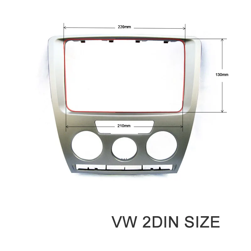 

Переходная рамка 2DIN для Skoda Octavia 2007-2009/автомобильный DVD/CD Audio