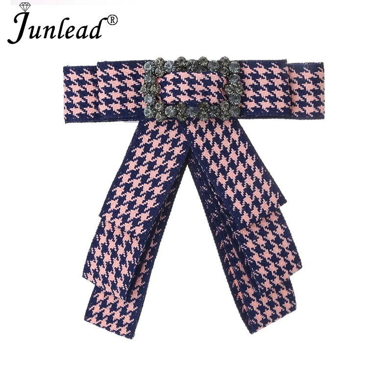 Женская винтажная брошка Junlead многослойная тканевая с бантом и пряжкой на