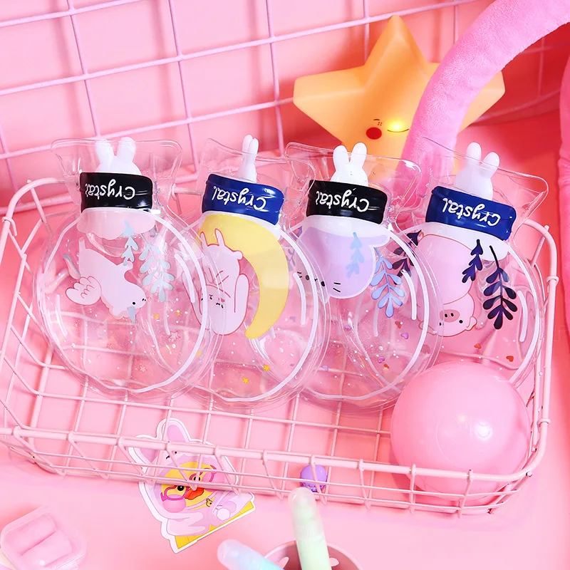 Круглый Мини Руки Теплые прозрачный ПВХ бутылку с горячей водой Малый заполнить