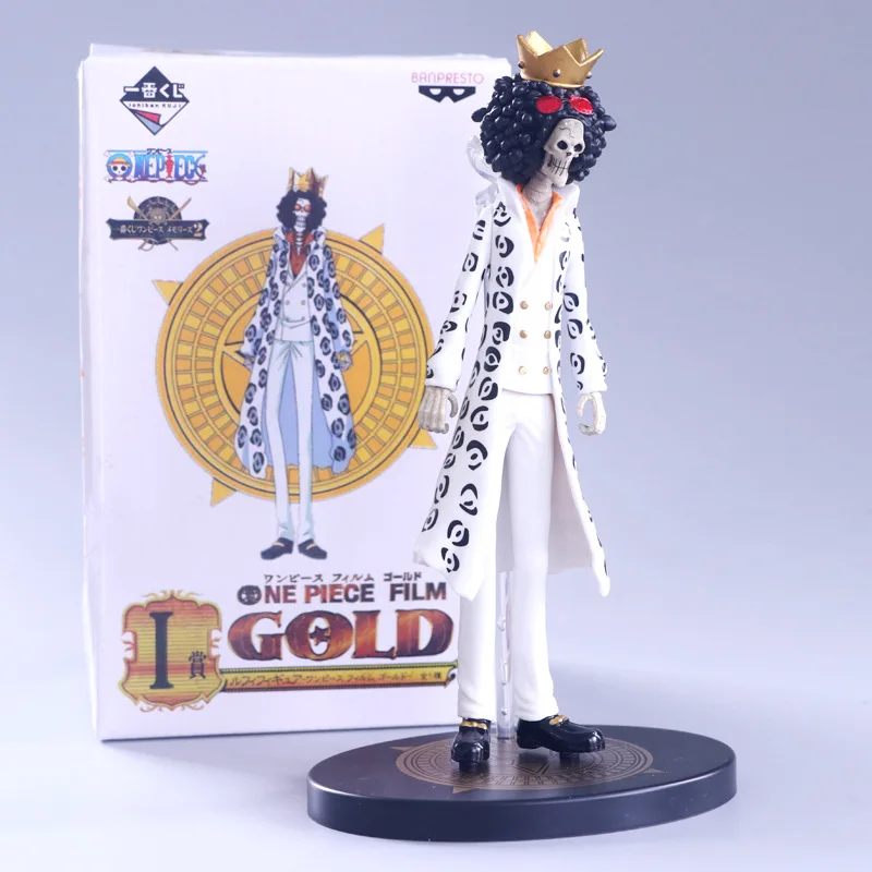

21cm BROOK pvc action figure anime one piece white Brook Burukku action figure kids model toys collection gift juguetes