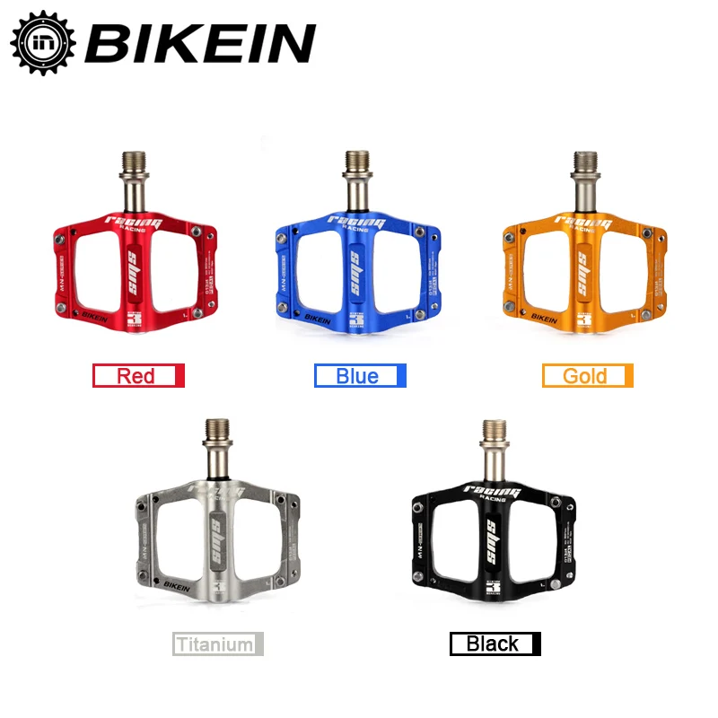 Ультралегкие алюминиевые педали BIKEIN с ЧПУ для горного велосипеда 9/16 дюйма