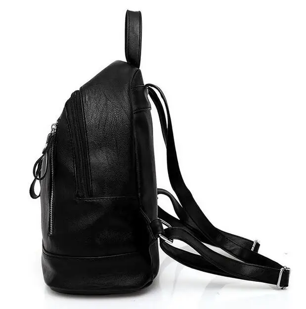 1 шт. черный костюм из искусственной кожи Блейзер дизайнерский Рюкзак Школьная