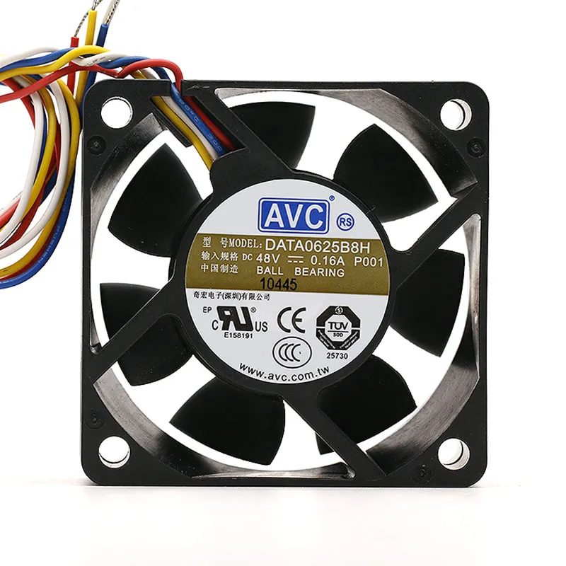 Новый оригинальный вентилятор для AVC DATA0625B8H DC48V 0 16a 60*60*25 мм 6 см | Компьютеры и офис