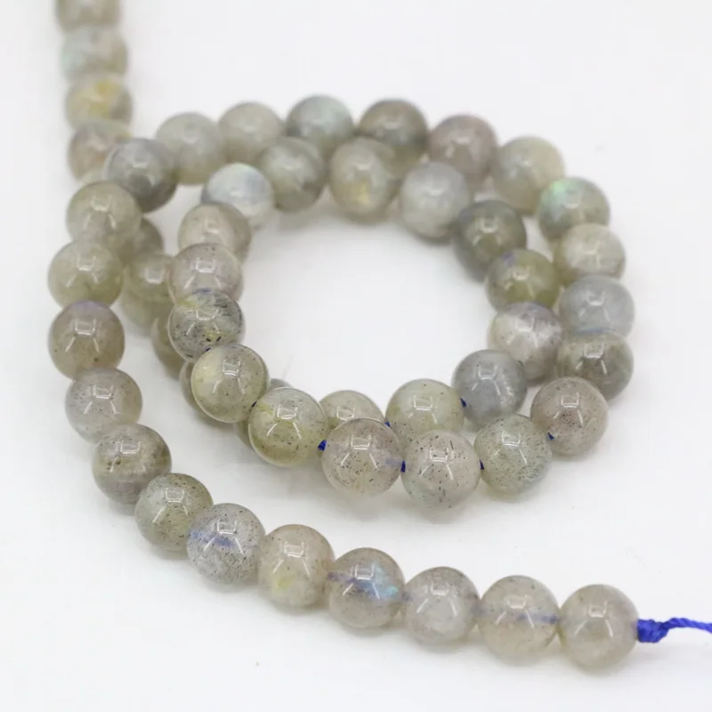 

New pretty A+ natural stone labradorite round loose beads 4-14mm elegant fit diy necklace bracelet jewelry findings 15" B3469