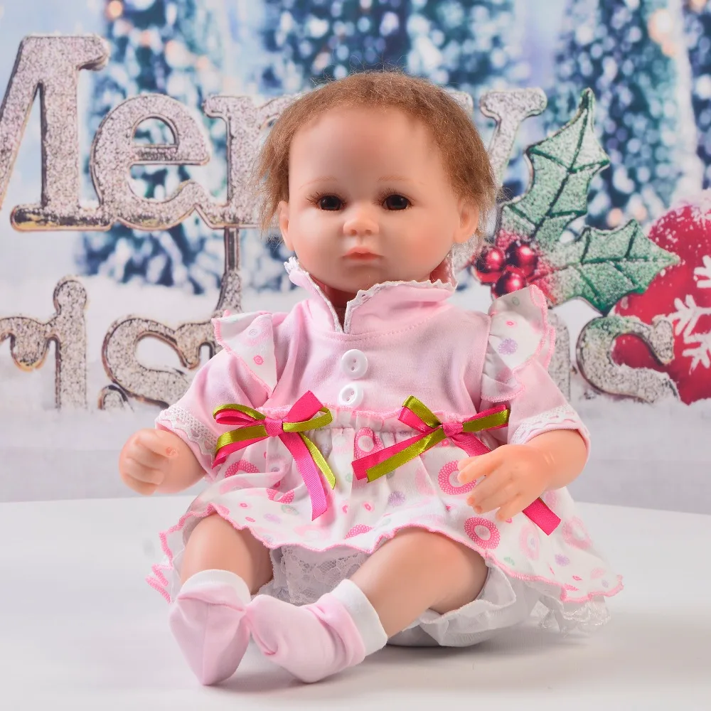 

Handmade 17 inch Reborn Dolls Clothes Lovely Pink Dress With Socks pants Suit For 42 cm Baby Girl Clothes Doll Accessories Gifts