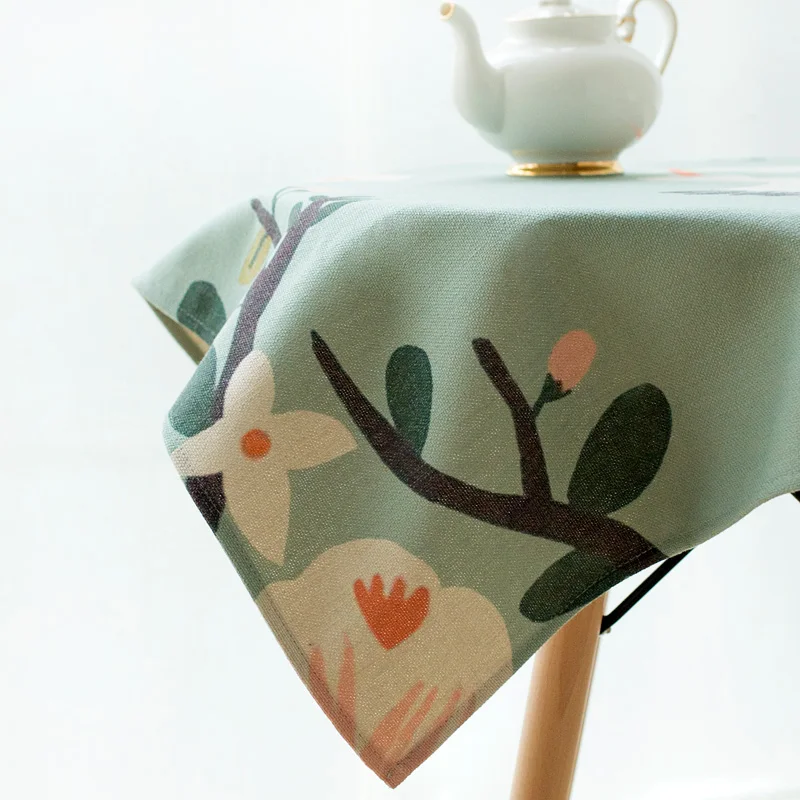 Свежие скатерти из хлопка и льна пасторальная ткань Пылезащитная маленький