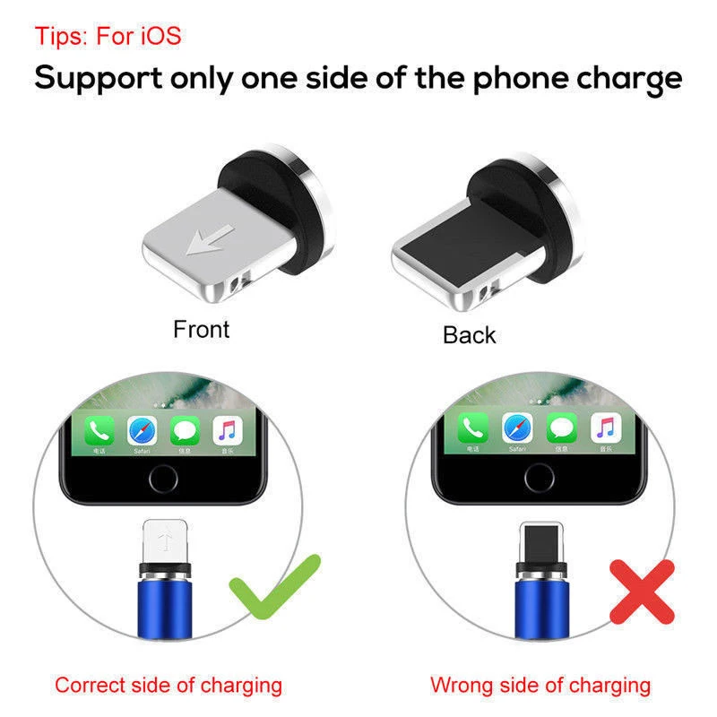 1 м 2 3 Быстрый 360 Круглый зарядный кабель Магнитный разъем Micro USB для Samsung Galaxy