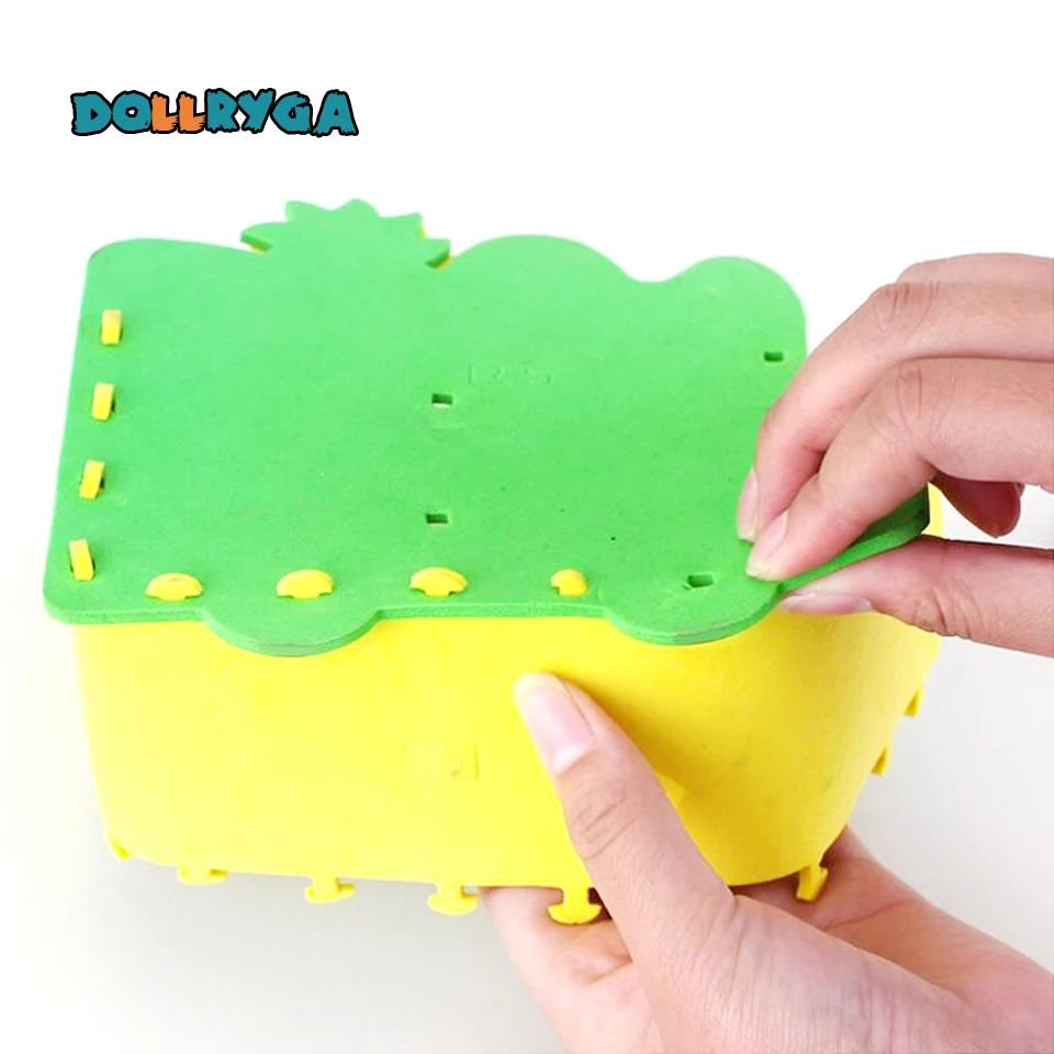 DOLLRYGA 12 компл./лот DIY EVA сумка в форме ожерелья Jouet Enfant искусства и малыш ремесло