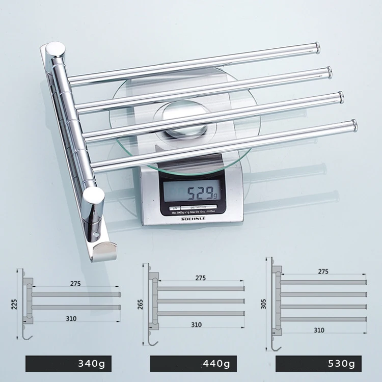 2019 вращающееся из нержавеющей стали полотенце бар полка для ванной кухни
