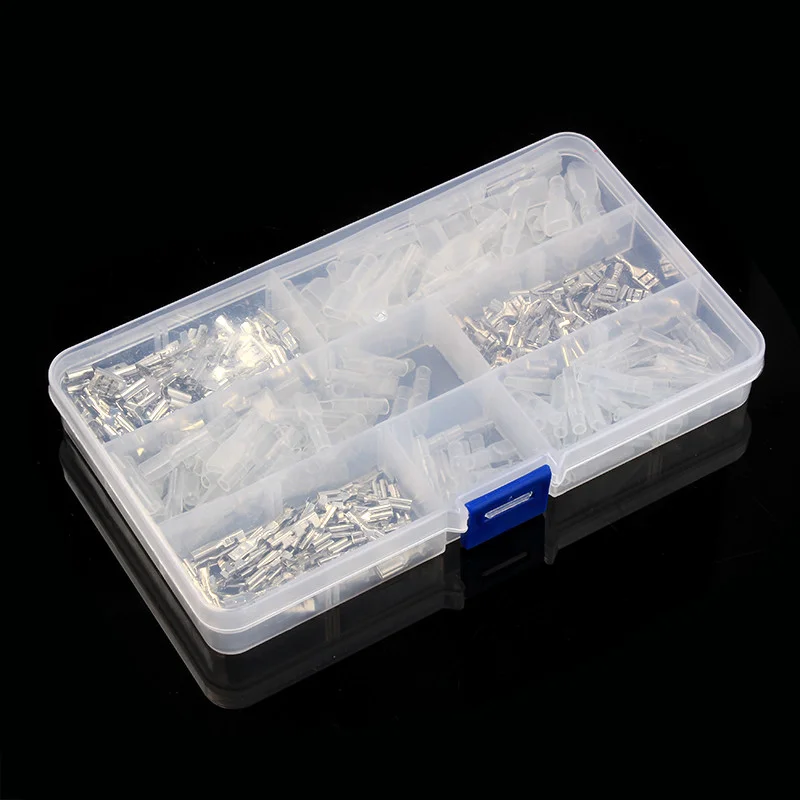 300 шт. обжимные клеммы для электрических проводов 6 3 мм 4 8 2 мм|Терминалы| |