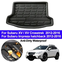 car rear boot cargo liner trunk floor carpets tray pad mat for subaru xv xv crosstrek impreza hatchback 2012 2014 2015 2016