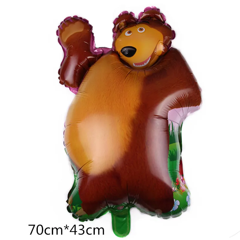 1 шт. шары из фольги с животными Bing Bunny панда Лебедь Фламинго коричневый медведь баллоны Детские вечерние украшения для дня рождения Детские игрушки для домашних животных - Цвет: 1pcs