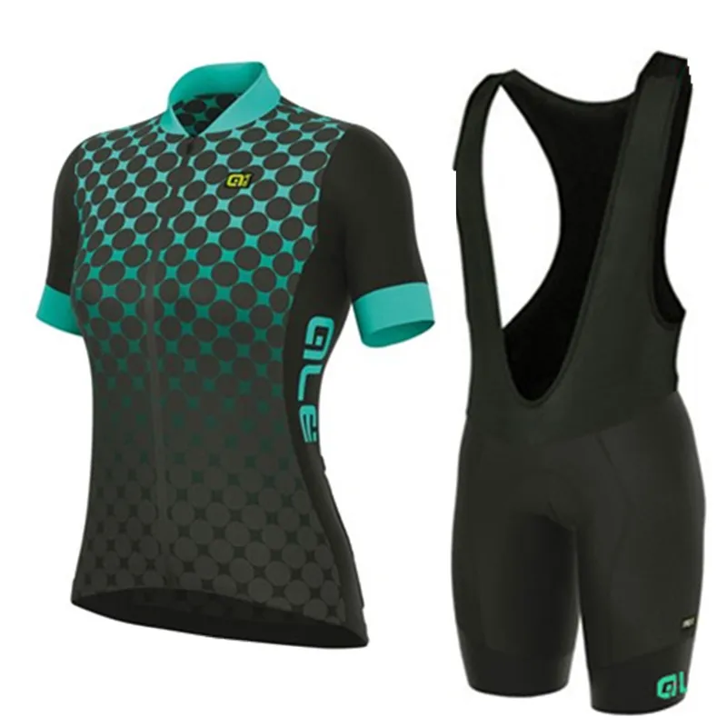 2018 Pro Team Для женщин Велоспорт Джерси велосипедов Костюмы летние дышащие короткий