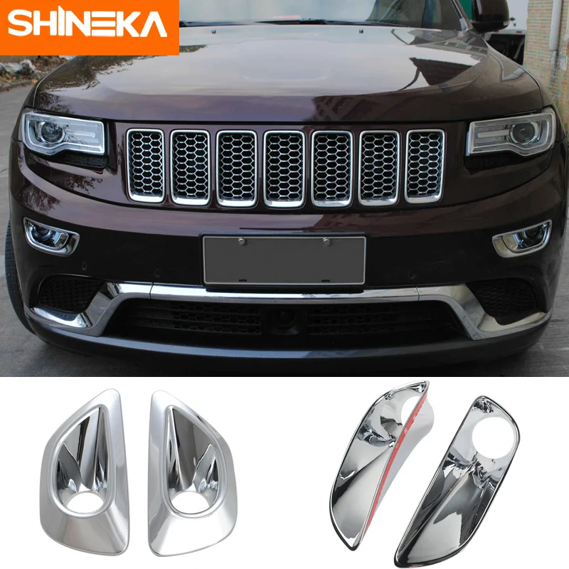 SHINEKA хромированный Стайлинг для Jeep Grand Cherokee 2014 2016 ABS передняя противотуманная фара