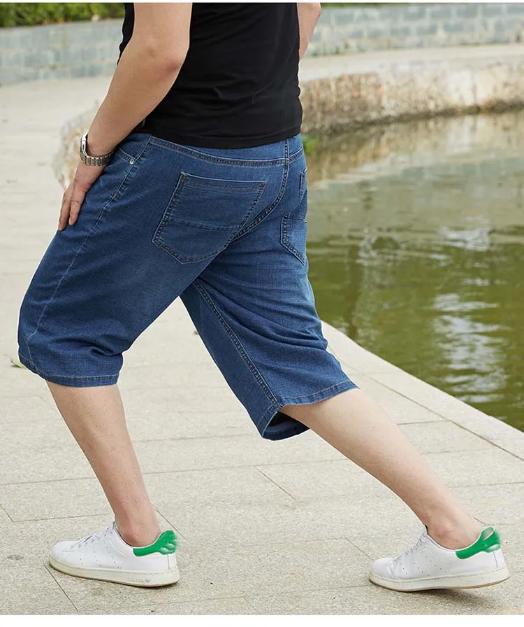 Новинка лета 2019 мужские короткие рваные джинсы модные повседневные