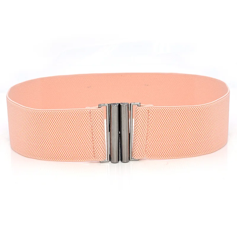 Waist Belt Women Wide Elastic Dress Belt GLRSBUTY Accessories Stretch Elastic Wide Corset Waist Metal Buckle