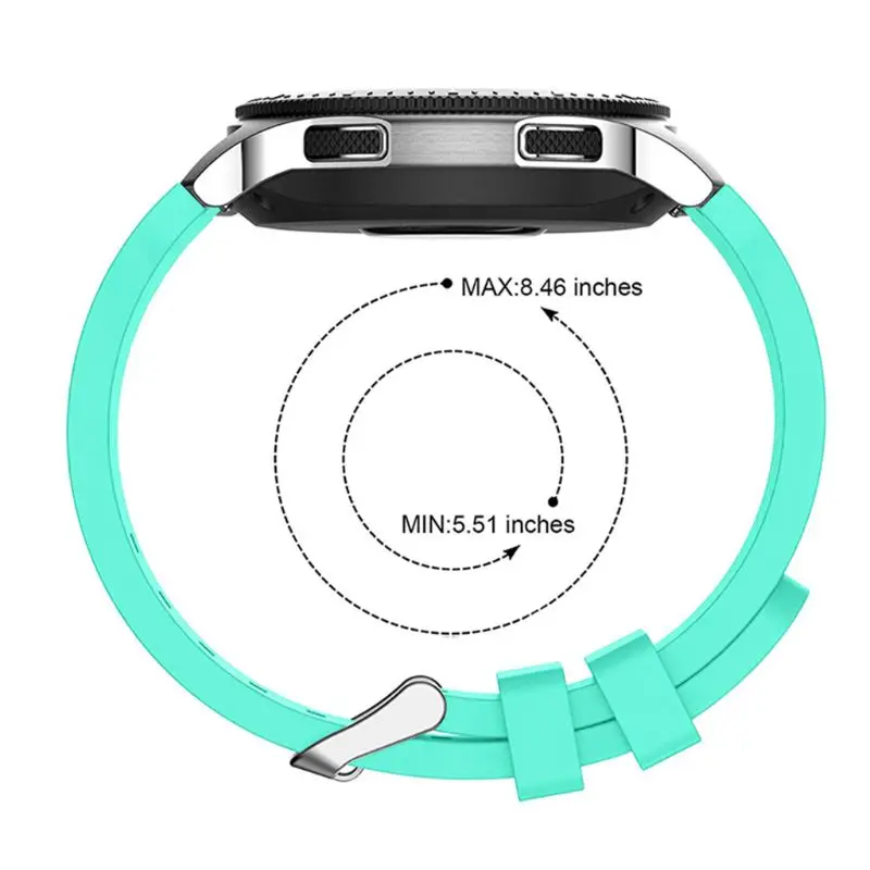 Силиконовый ремешок на запястье для samsung Galaxy Watch 46 мм SM-R800 браслет сменный ремешок для часов Huami Amazfit Stratos 2