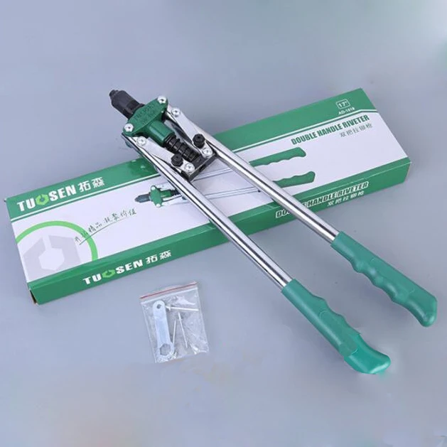 17 &quotВысокое качество заклепки пистолет ручной Клепальщик двойные ручки гвоздь