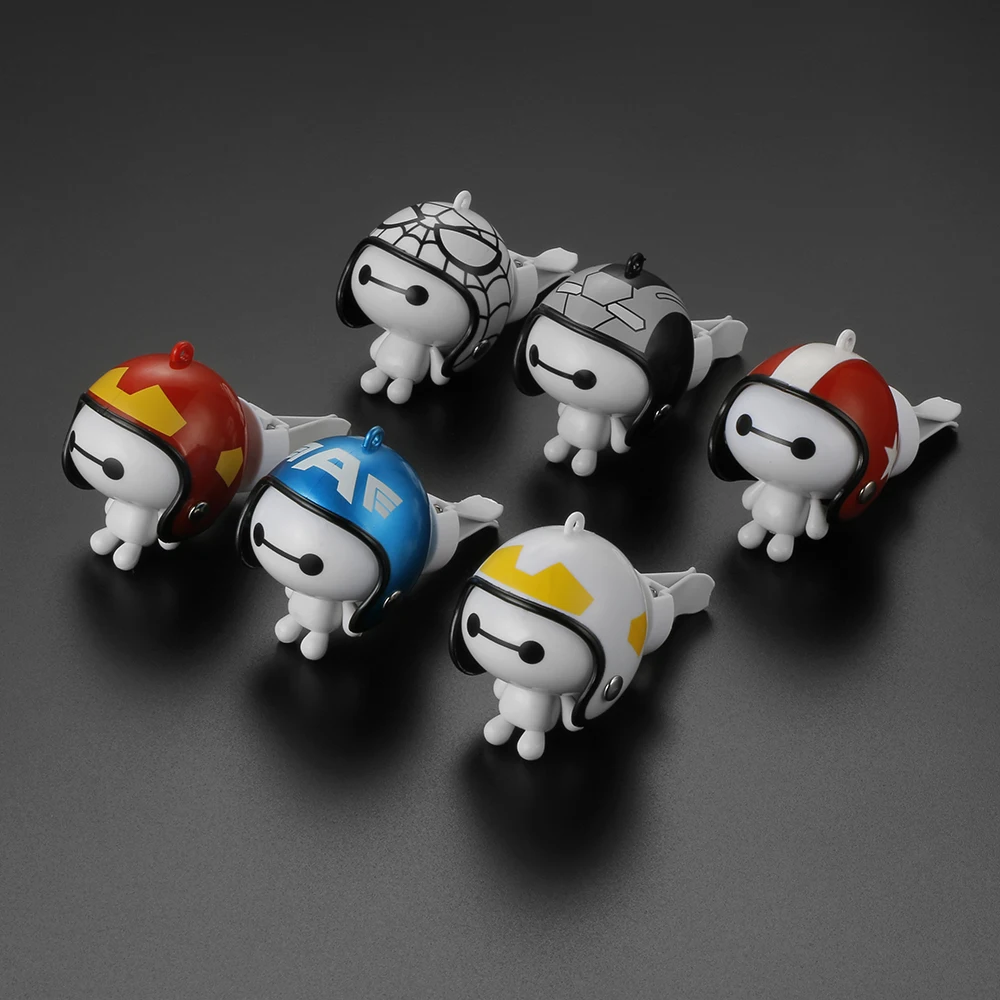 2 шт./лот, автомобильный стиль, милый шлем Baymax, духи, зажим, автомобильный освежитель воздуха, авто украшение, аромат, украшения, подарки
