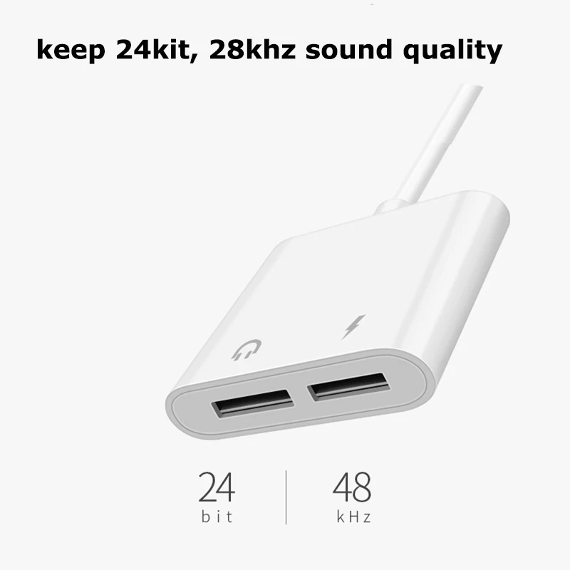 2 в 1 аудио адаптер зарядный кабель для наушников для iPhone 11x7 8 plus Aux Jack гарнитура для освещения 3,5 мм для наушников разветвитель