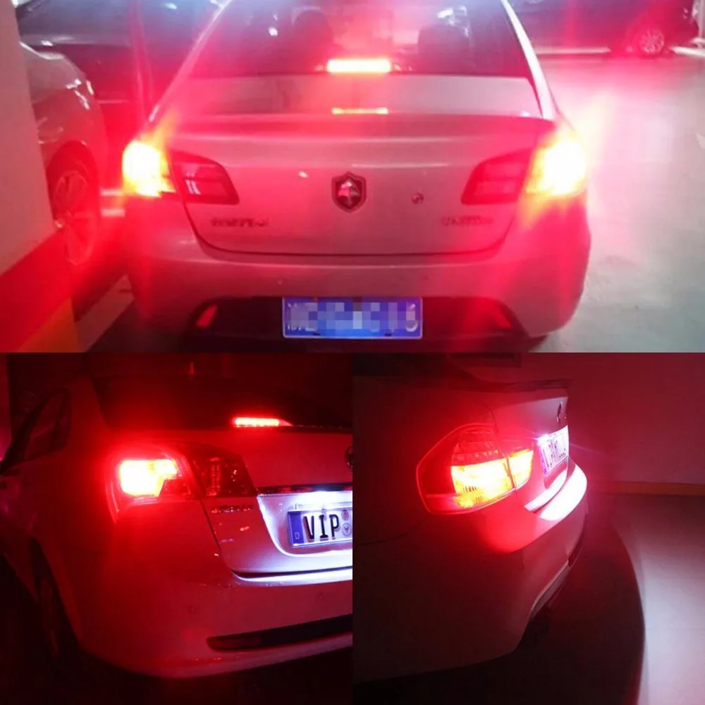 2x T15 W16W CANBUS 2835 LED 15 SMD Auto Car Backup Bulbs Brake Lamp Reverse Lights 6500K White Red Amber 921 led Bulb Lighting | Автомобили