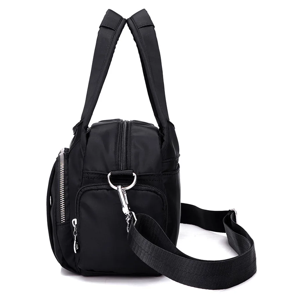 Women nylon shoulder bag handbag solid zipper waterproof Fashion Simple wild crossbody bag Messenger Bags sac main femme bolsos