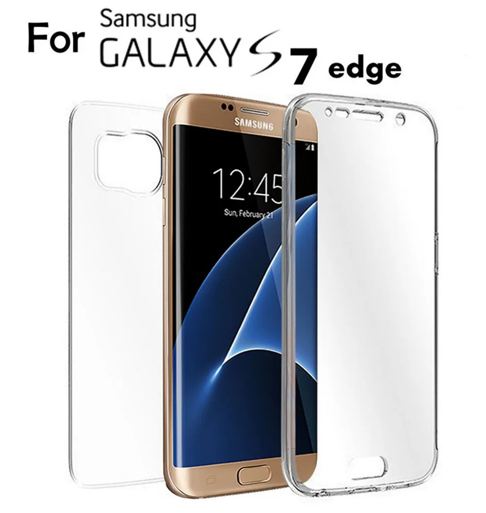 360 градусов чехол для Samsung Galaxy S8 S8Plus S7 S7Edge A720 спереди назад Combo защитный