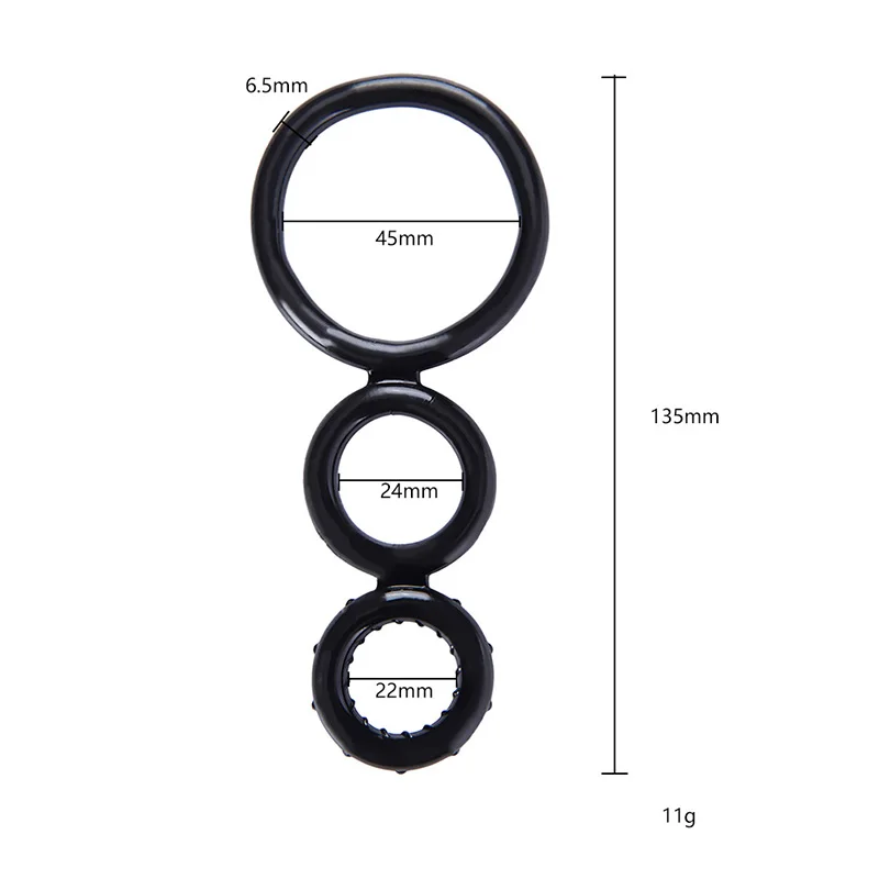 1 шт. три кольца дизайн Силиконовое кольцо для пениса Задержка имеет гладкую