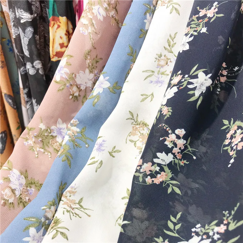 2019 Fashion Korean Mori Girl Casual Chiffon Oversized Bow Lace Up Neck Spring Floral Print Ruffle Kawaii Midi Beach Dress Women | Женская