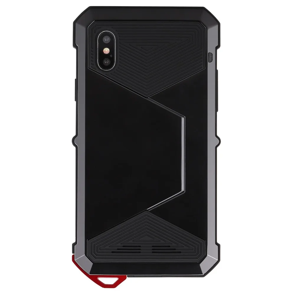 Сверхпрочный защитный чехол для телефона для iphone X XS Броня Металл закаленное стекло Силиконовый противоударный алюминиевый чехол для iphone x