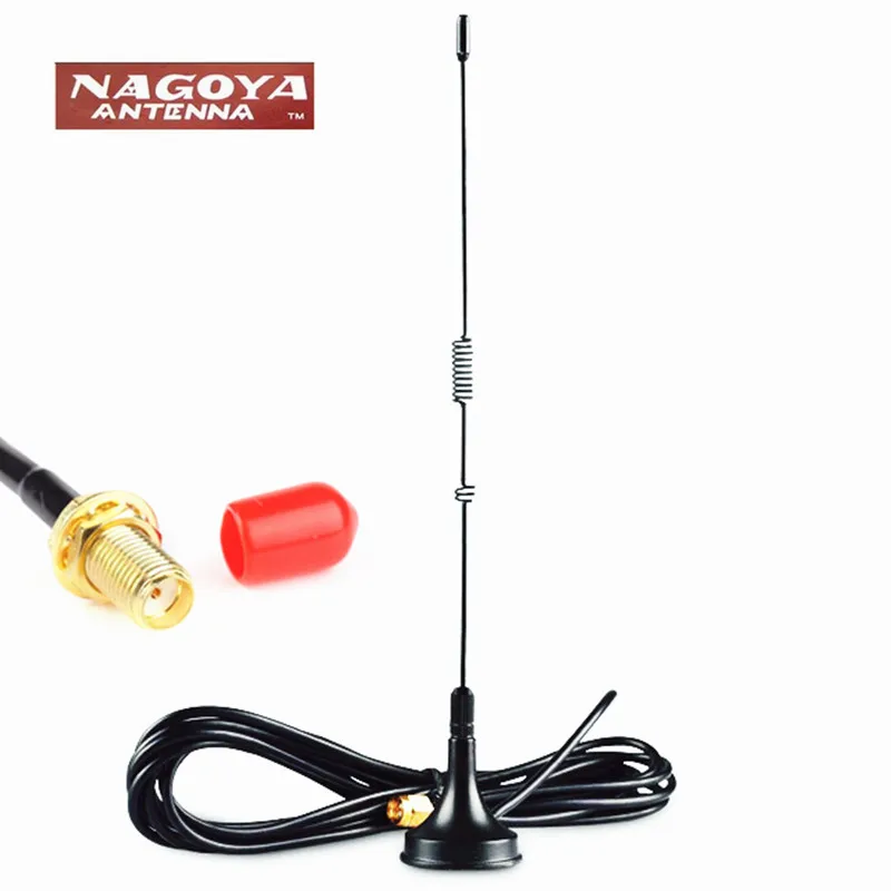 Магнитная антенна NAGOYA UT-106UV автомобильная со стразами SMA-Female длиной 40 см для