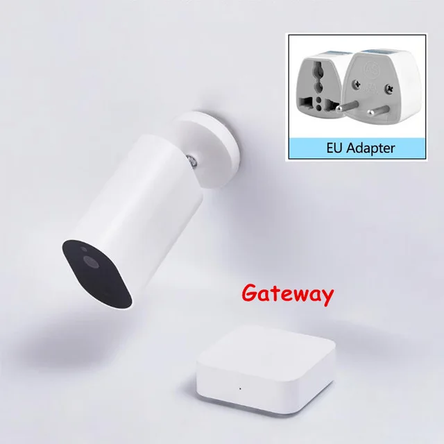 Add EU Adapter Xiaomi Mijia смарт-камера батарея шлюз CMSXJ11A 1080P 120 градусов F2.6 AI Humanoid обнаружения IP Беспроводная камера s Cam - Цвет: Add EU Adapter