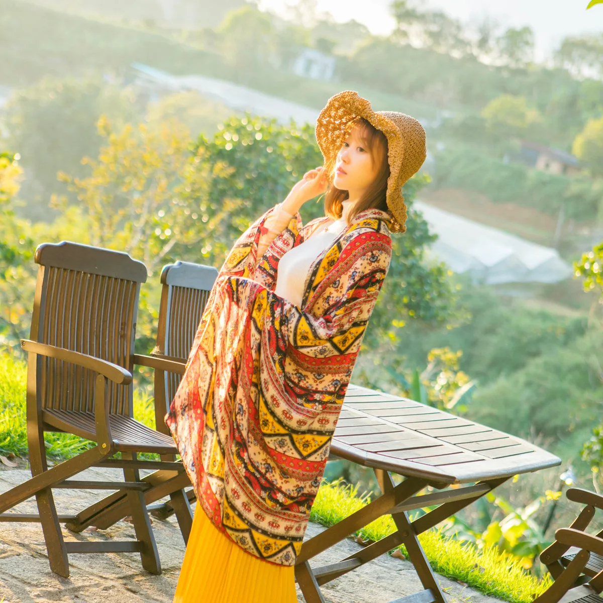 Шелковый шарф-шаль с геометрическим узором шали и накидки новинка 2019 | Аксессуары