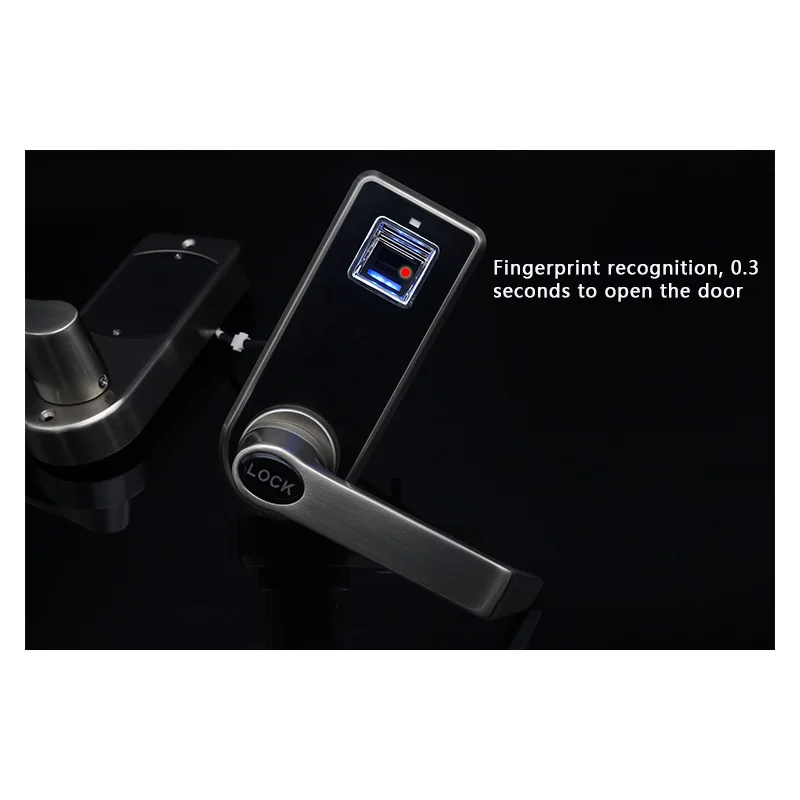 Биометрический Электрический дверной замок LACHCO цифровой смарт-замок со сканером