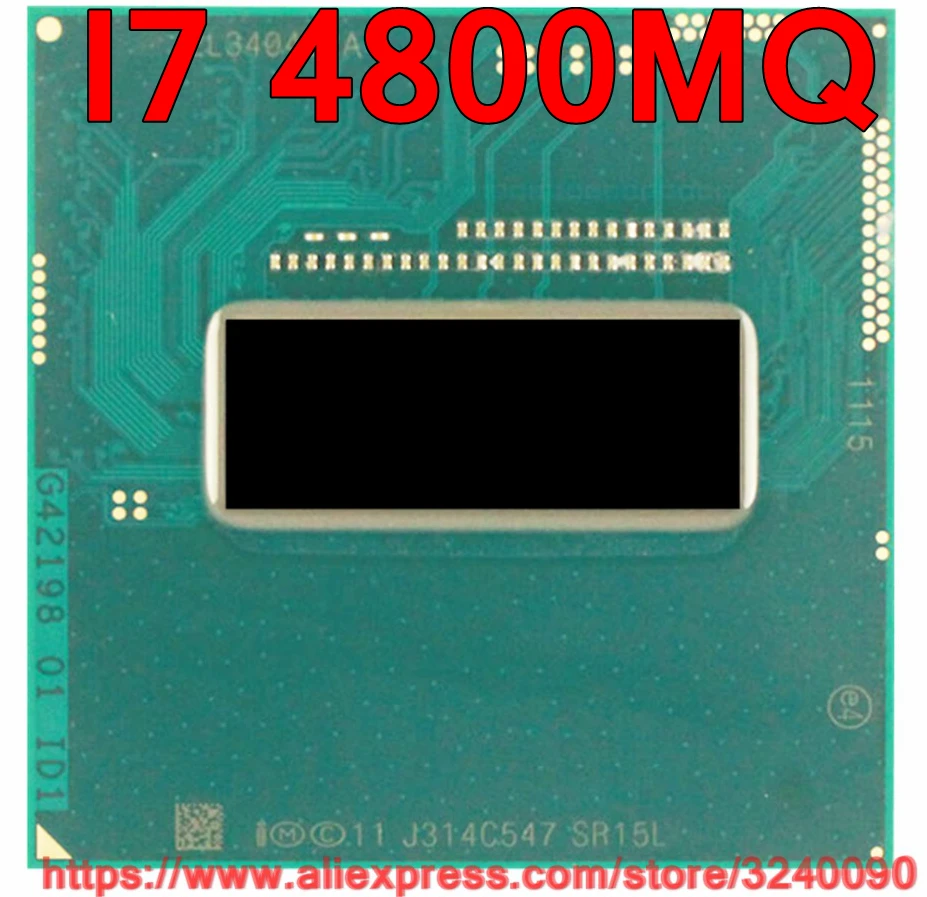 Оригинальный процессор lntel Core I7 4800mq SR15L (6M кэш/2 7 ГГц-3 ГГц/четырехъядерный)