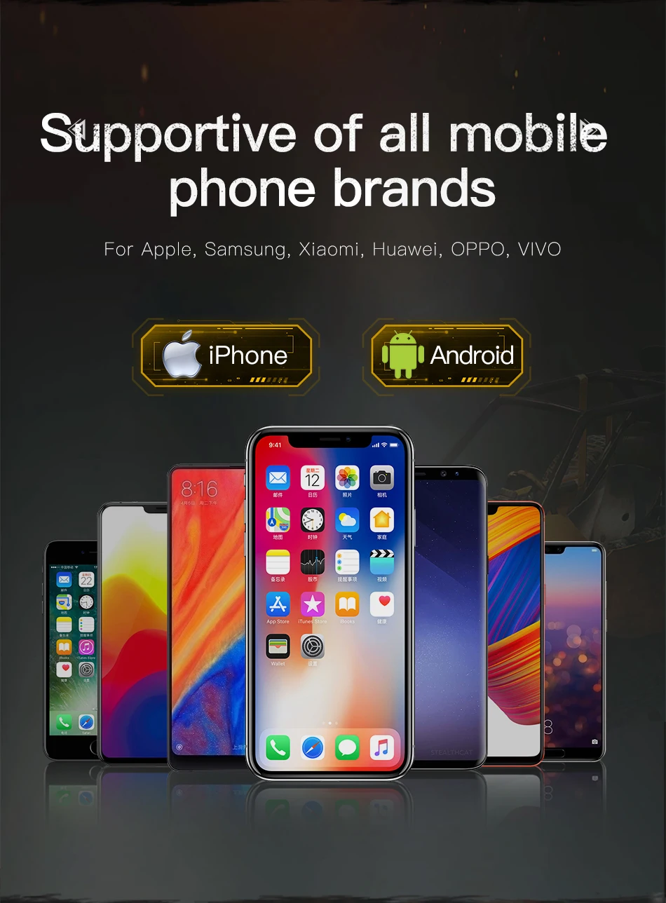 Baseus для игры Pubg геймпад L1 R1 геймпад триггер для iPhone XR Xs Max Aim Fire кнопка для 4,0-6,5 дюймов аксессуары для мобильных телефонов